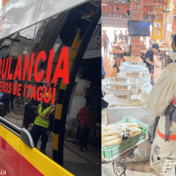 Tres heridos por incendio en un restaurante en Itagüí