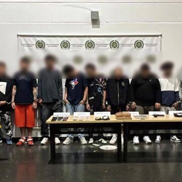 Capturan 13 extorsionistas del grupo delincuencial «El Tablazo» en Itagüí