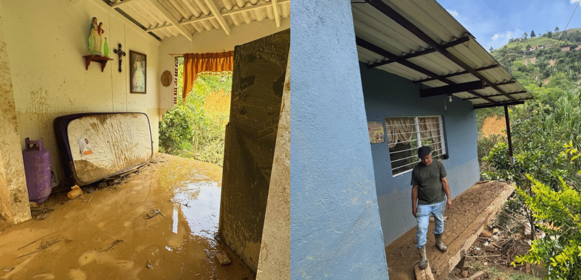 deslizamiento altavista Creciente arrasó dos viviendas: Una mujer fallecida y un menor desaparecido