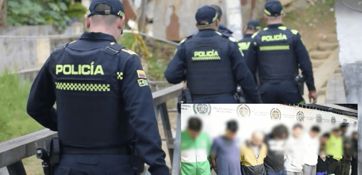 En Itagüí capturaron 19 miembros de una organización criminal