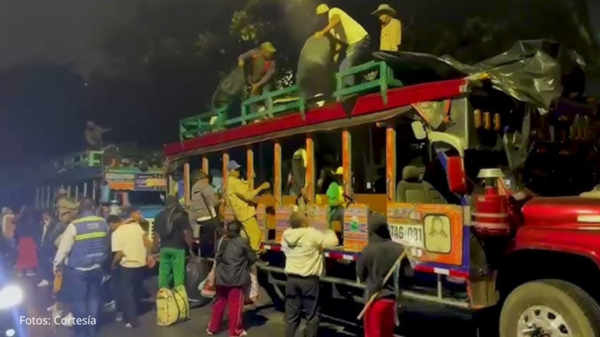 La minga indigena regresó a su territorio