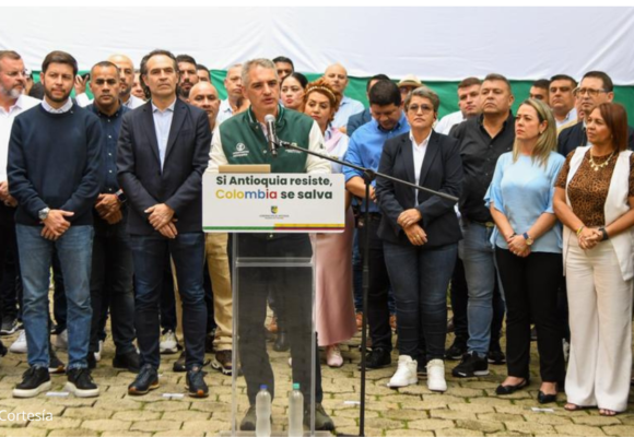 El gobernador Andrés Julián Rendón, enviaron un mensaje de unidad y defensa del departamento