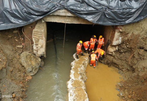 Medellín avanza en obras para recuperar la avenida El Poblado tras emergencia por lluvias