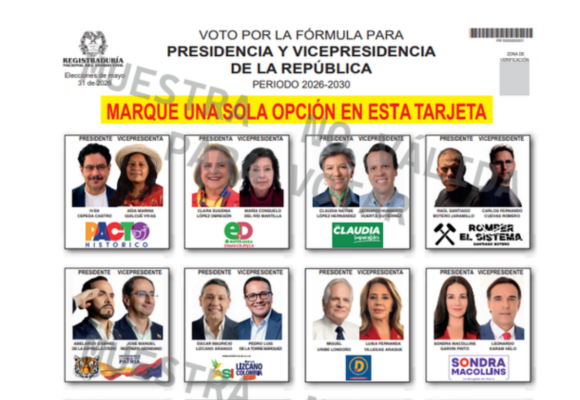 Sorteo definió orden del tarjetón presidencial, Iván Cepeda encabeza lista