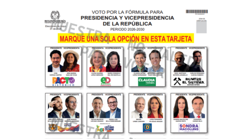 Sorteo definió orden del tarjetón presidencial, Iván Cepeda encabeza lista