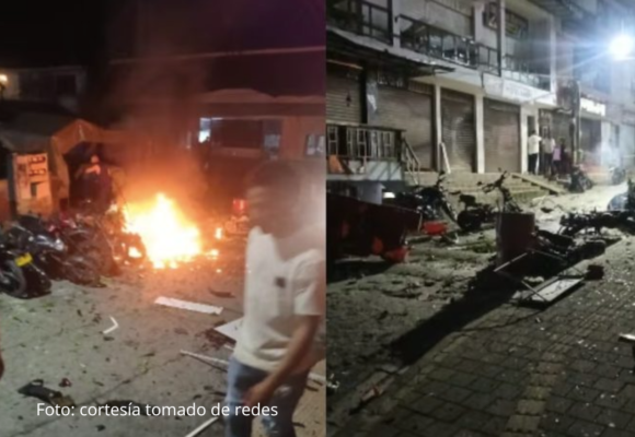 Explosión en Briceño deja un policía herido en plena viernes santo