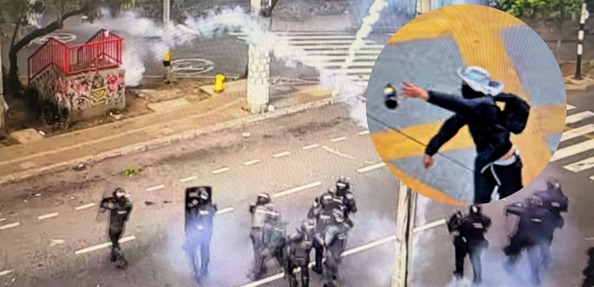 Marchas en Medellín terminaron con disturbios: hubo un capturado