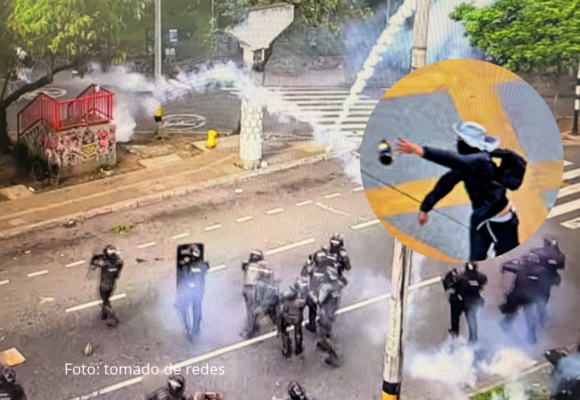 Marchas en Medellín terminaron con disturbios: hubo un capturado